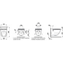 Toaleta Myjąca Podwieszana Navia RIMLESS z Powłoką 68x37 H8206014000001 Laufen