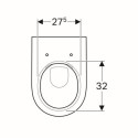 Muszla Wisząca 51x35 Acanto 500.600.01.2 Geberit