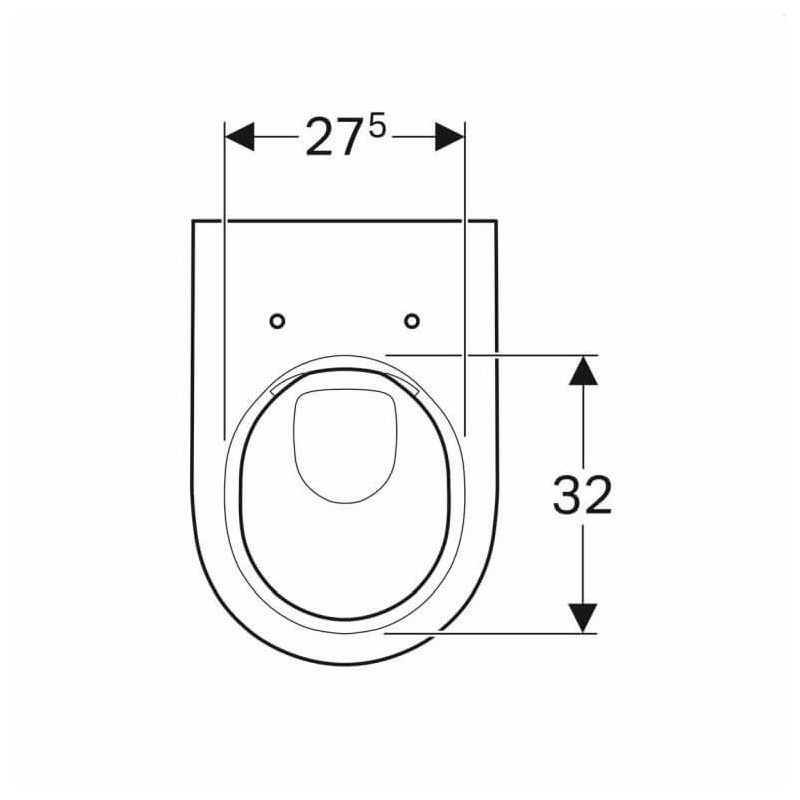Muszla Wisząca 51x35 Acanto 500.600.01.2 Geberit