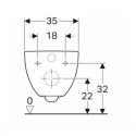 Muszla Wisząca 51x35 Acanto 500.600.01.2 Geberit