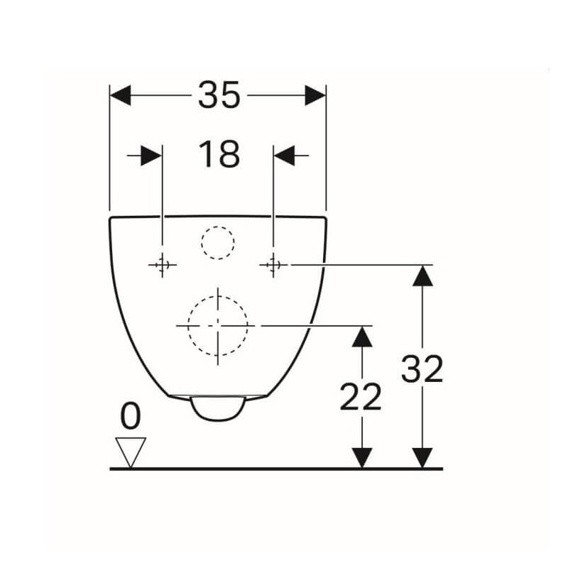 Muszla Wisząca 51x35 Acanto 500.600.01.2 Geberit