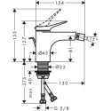 Bateria Bidetowa Vivenis Chrom 75200000 Hansgrohe