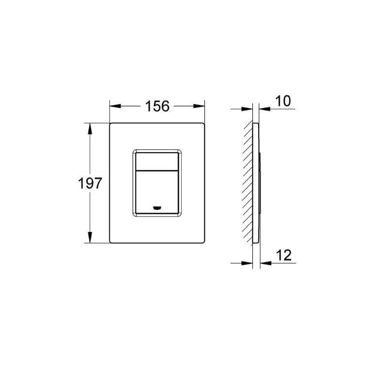 Przycisk Uruchamiający Do WC Skate Cosmopolitan Brushed Warm Sunset 38732DL0 Grohe