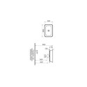 Umywalka Geo Square 59,5x39,5 7425B003-0016 Vitra