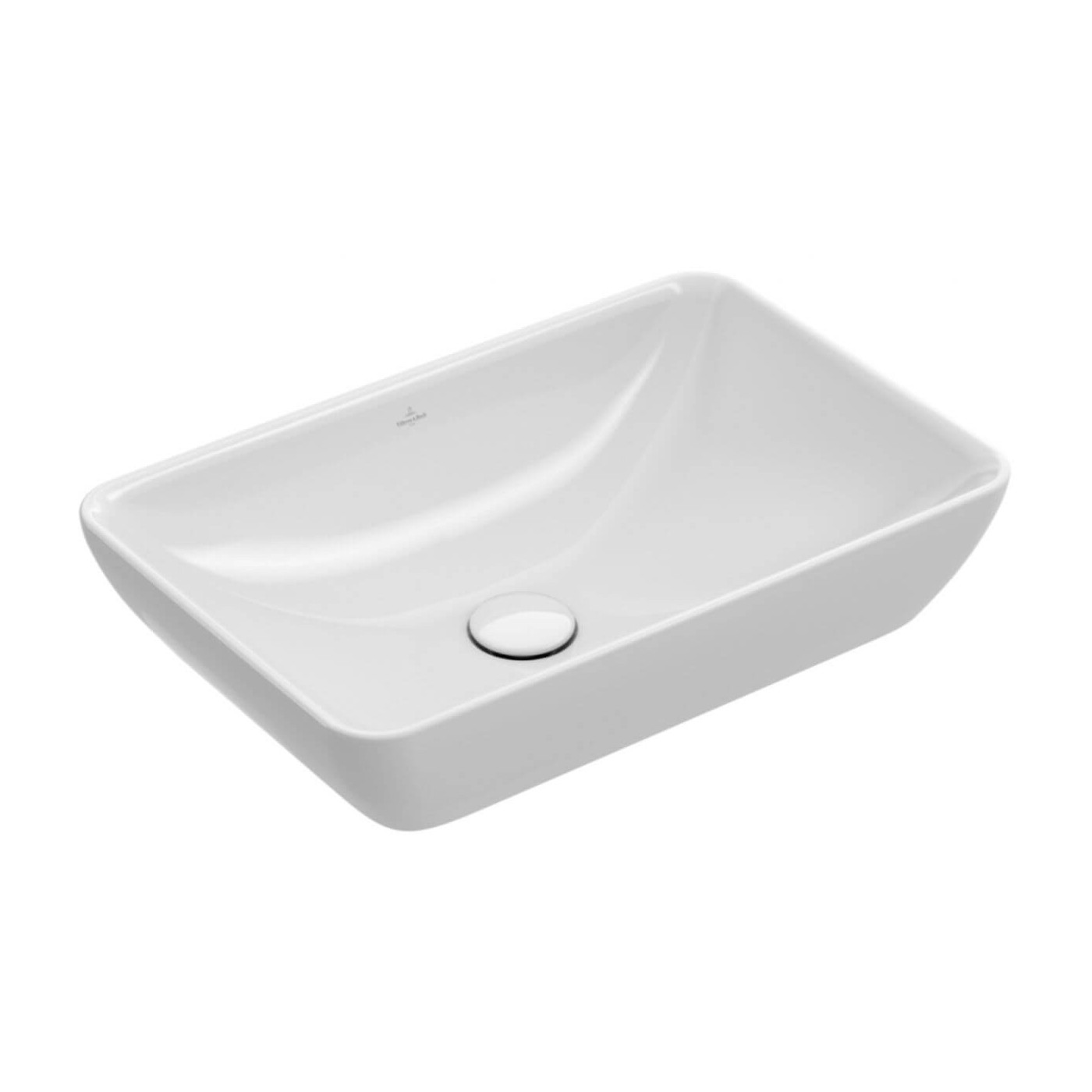 Umywalka Nablatowa Wpuszczana Venticello Ceramic Plus Stone White 55x36 411355RW Villeroy&Boch
