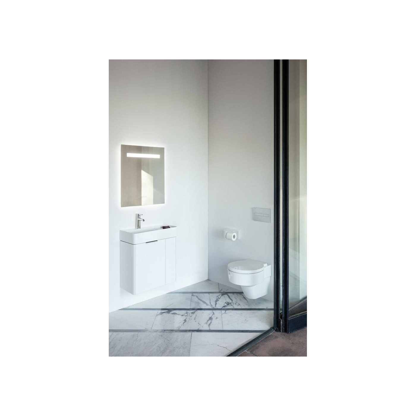 Umywalka Ścienna Val SaphirKeramik z Półką 60x16,6 H8152850001041 Laufen