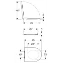 Deska WC iCon Slim 45x36,5 574950000 Geberit