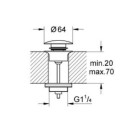 Korek Umywalkowy Brushed Hard Graphite 65807AL0 Grohe