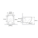 Miska Ness Z Deską WC Wolnoopadającą CENL.3509.500.WH Excellent