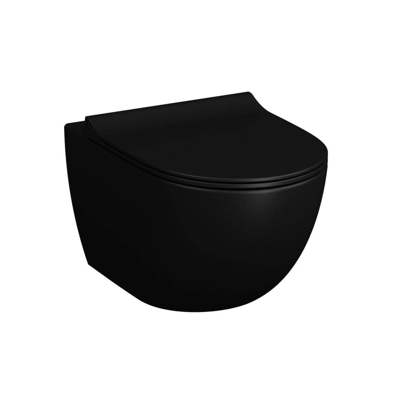 Muszla Wisząca Sento 54x36 cm Czarny Mat 7748B083-0101 Vitra