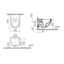 Muszla Wisząca Sento 54x36 cm Czarny Mat 7748B083-0101 Vitra