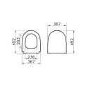 Deska Sento Slim Czarny Mat 120-083R009 Vitra