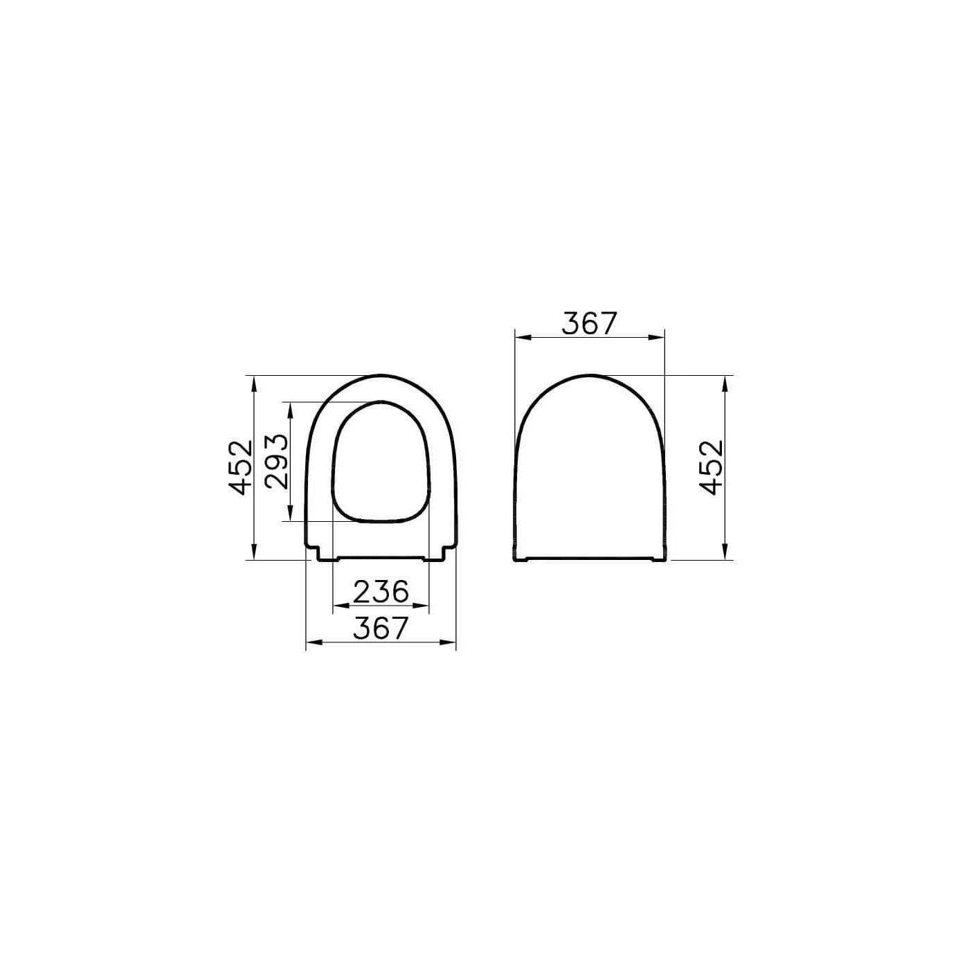 Deska Sento Slim Czarny Mat 120-083R009 Vitra
