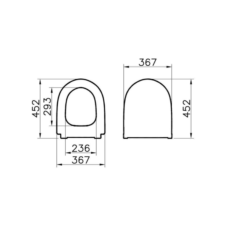 Deska Sento Slim Czarny Mat 120-083R009 Vitra
