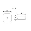 Umywalka Nablatowa Holi 41x41 LT-2144 Emporia