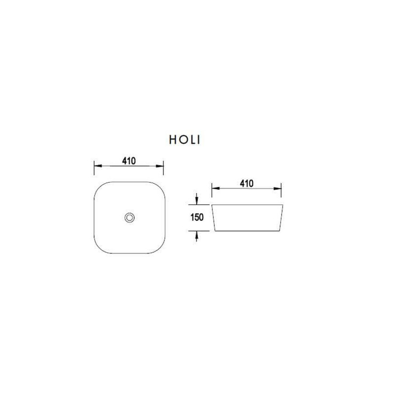 Umywalka Nablatowa Holi 41x41 LT-2144 Emporia