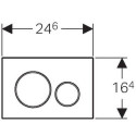 Przycisk Sigma 20 Srebrny 115.882.SN.1 Geberit