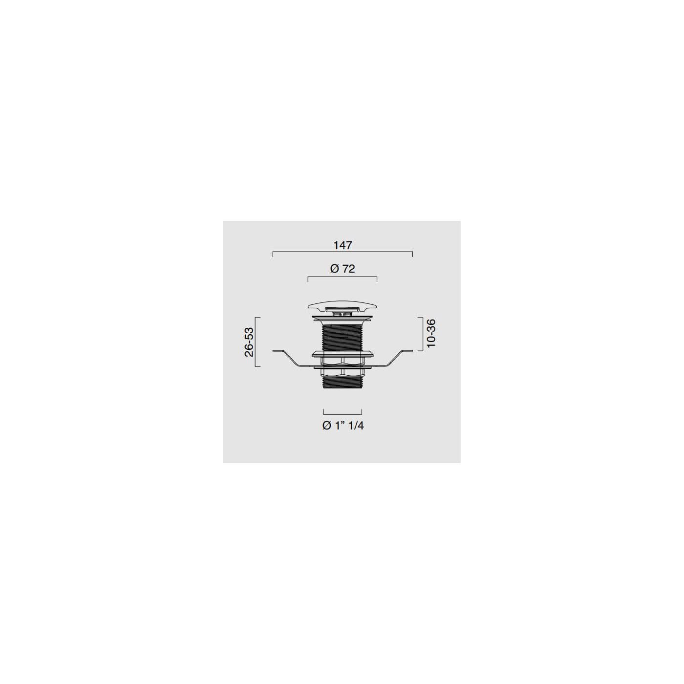 Korek Ceramiczny Do Umywalki Accessori Vari 7,2x5,3 cm Czarny 9050700022 Catalano