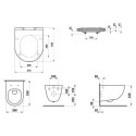 Zestaw Miska WC Podwieszana Rimless + Deska WC Slim Pro A Biały H8669560000001 Laufen