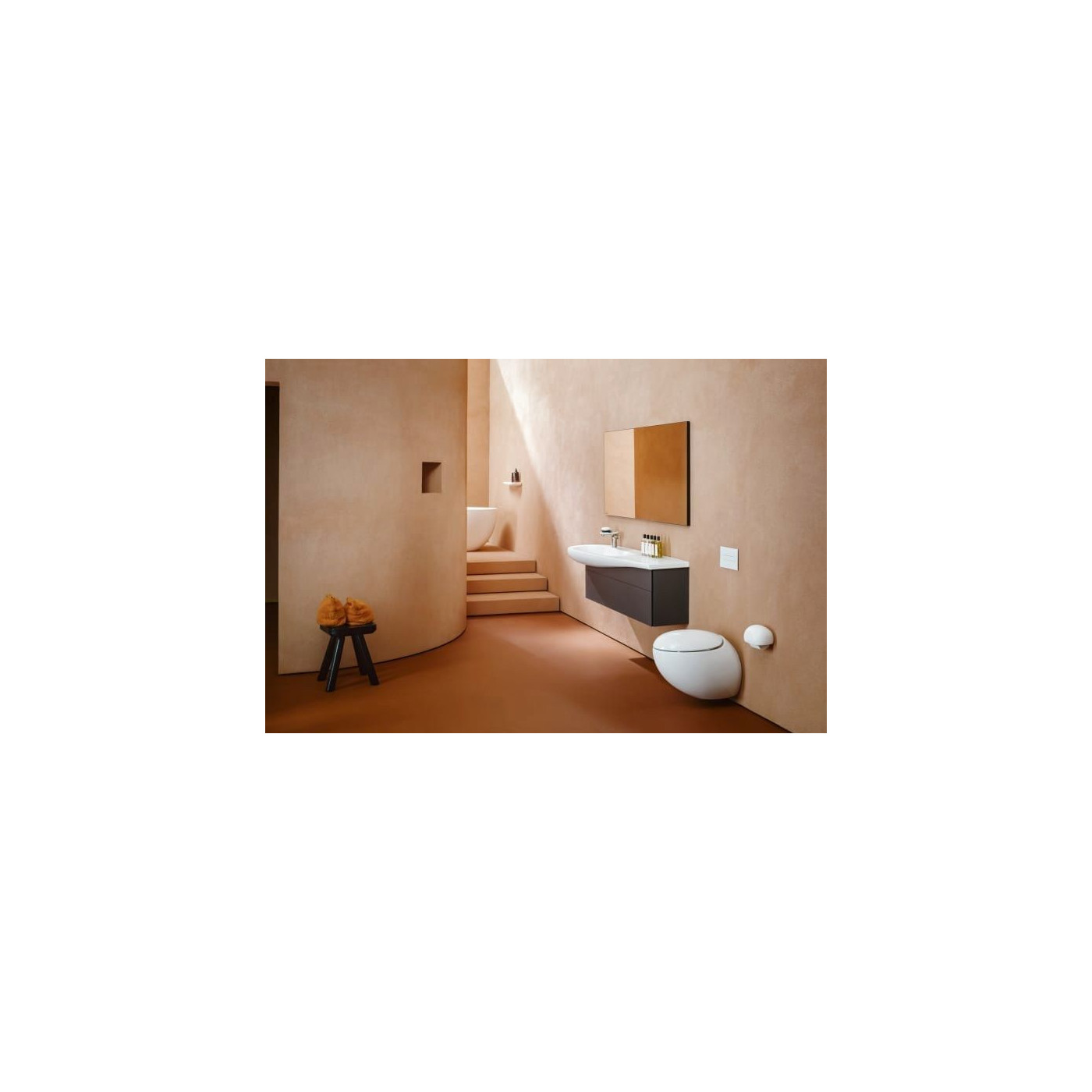 Miska WC Podwieszana Rimless Z Powłoką LCC 585x390 mm Ilbagnoalessi Biały H8209714000001 Laufen