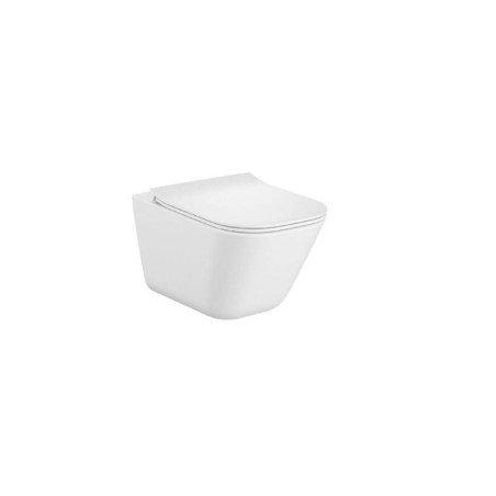 Miska Podwieszana WC Rimless Z Deską Wolnoopadającą Ultraslim Square A34H472000 Roca