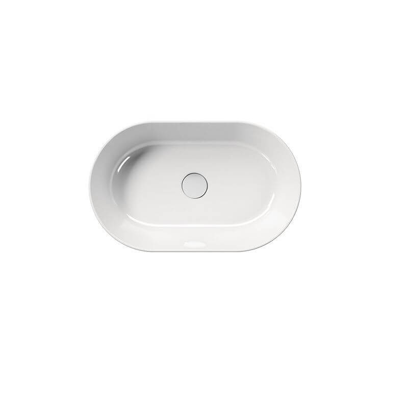 Umywalka Nablatowa Kube X 60x37 Biała 945811 GSI