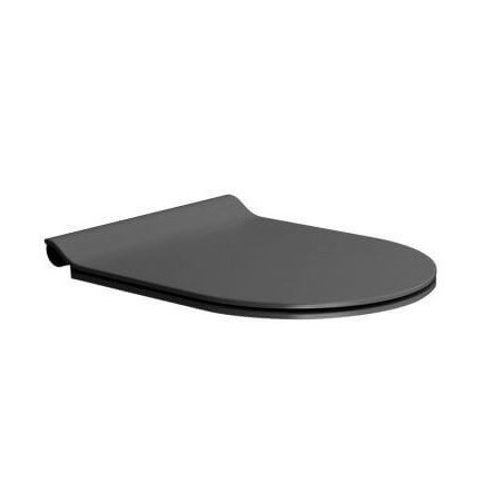 Deska Soft Close Slim Czarna 45,5 x 36,5 cm MS86CSN26 GSI