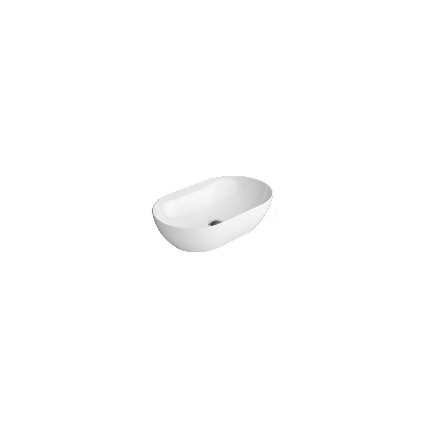 Umywalka Pura 60x37x16 Biała 883411 GSI