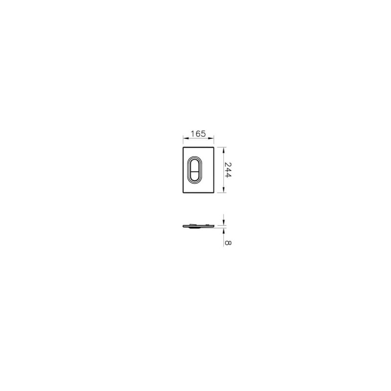 Przycisk Spłukujący WC Loop O Biały 740-0500 Vitra
