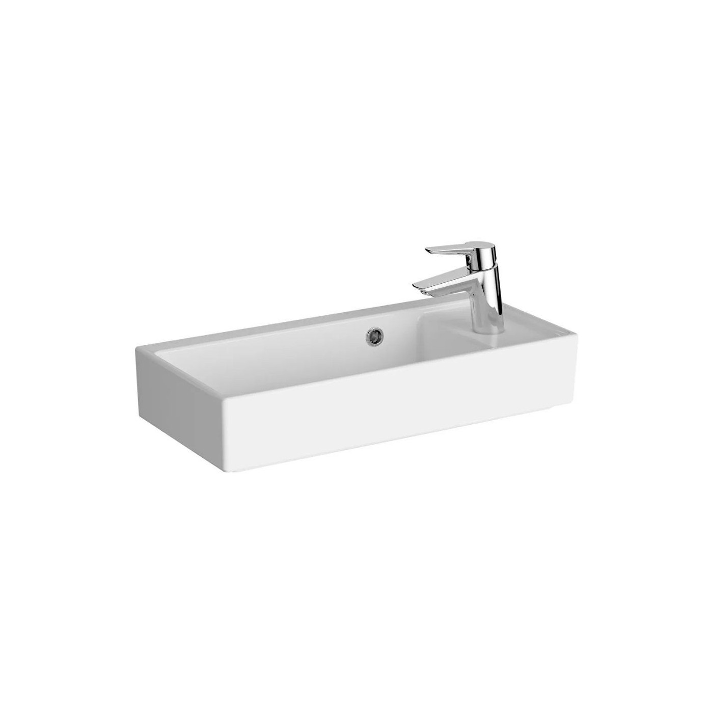 Umywalka Nablatowa Archiplan 60x28 Z Otworem Na Baterię Po Prawej Biała 7406B003-0294 Vitra