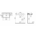 Umywalka Nablatowa 60x38x12 cm Z Otworem Archiplan Biała 7401B003-0041 Vitra