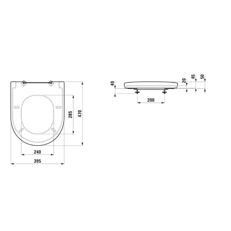 Deska WC Wolnoopadająca The New Classic Biały H8918510000001 Laufen
