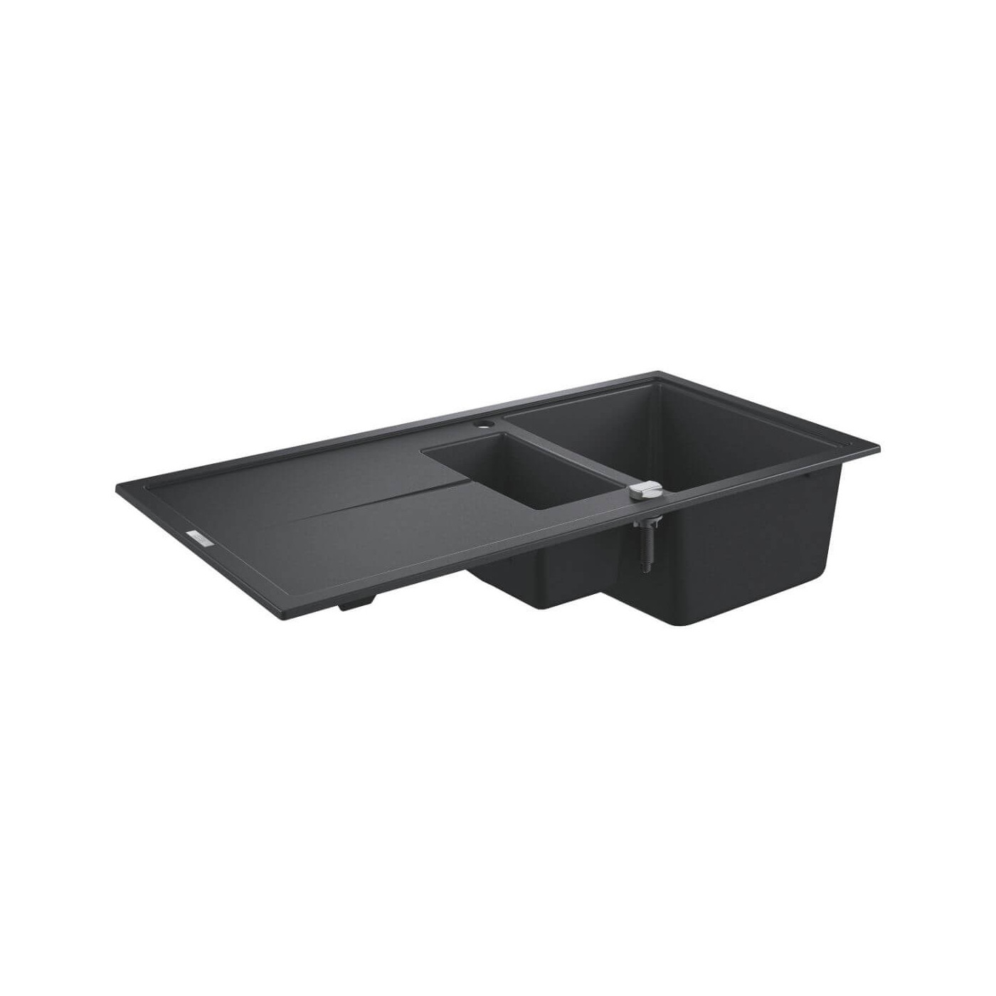 Zlewozmywak Kompozytowy K400 100x50 cm Z Ociekaczem Czarny Granit 31642AP0 Grohe
