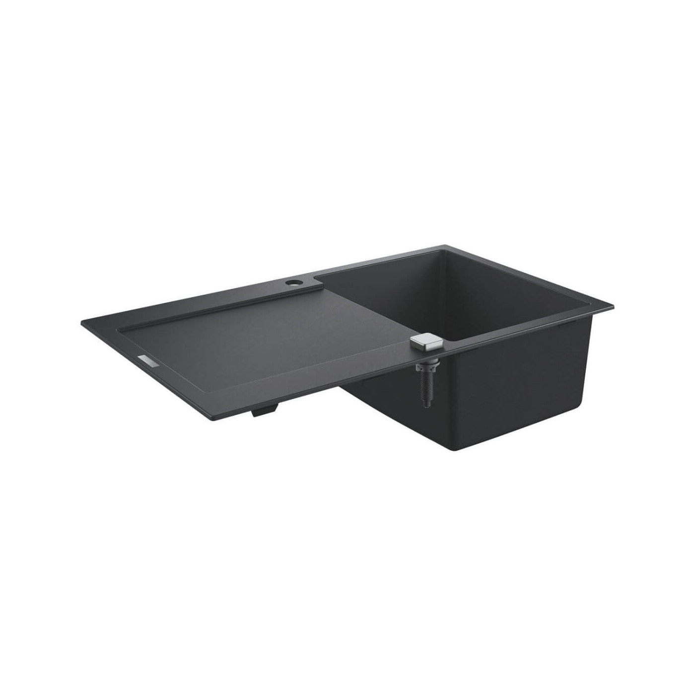 Zlewozmywak Kompozytowy K500 86x50 cm Z Ociekaczem Czarny Granit 31644AP0 Grohe