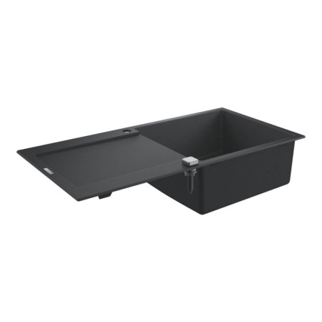 Zlewozmywak Kompozytowy K500 100x50 cm Z Ociekaczem Czarny Granit 31645AP0 Grohe