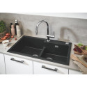 Zlewozmywak Kompozytowy K500 100x50 cm Z Ociekaczem Czarny Granit 31645AP0 Grohe