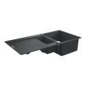 Zlewozmywak Kompozytowy K500 100x50 cm Z Ociekaczem Czarny Granit 31646AP0 Grohe