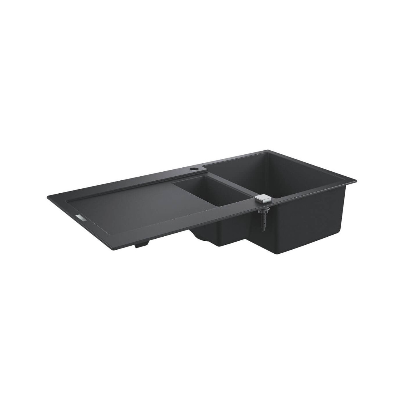 Zlewozmywak Kompozytowy K500 100x50 cm Z Ociekaczem Czarny Granit 31646AP0 Grohe