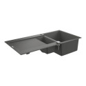 Zlewozmywak Kompozytowy K500 100x50 cm Z Ociekaczem Szary Granit 31646AT0 Grohe