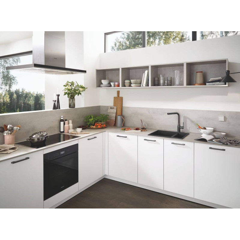 Zlewozmywak Kompozytowy K500 100x50 cm Z Ociekaczem Szary Granit 31646AT0 Grohe
