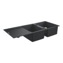 Zlewozmywak Kompozytowy K500 116x50 cm Z Ociekaczem Szary Granit 31647AP0 Grohe