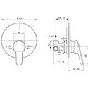 Zestaw Higieniczny Alpha Chrom BD125AA Ideal Standard