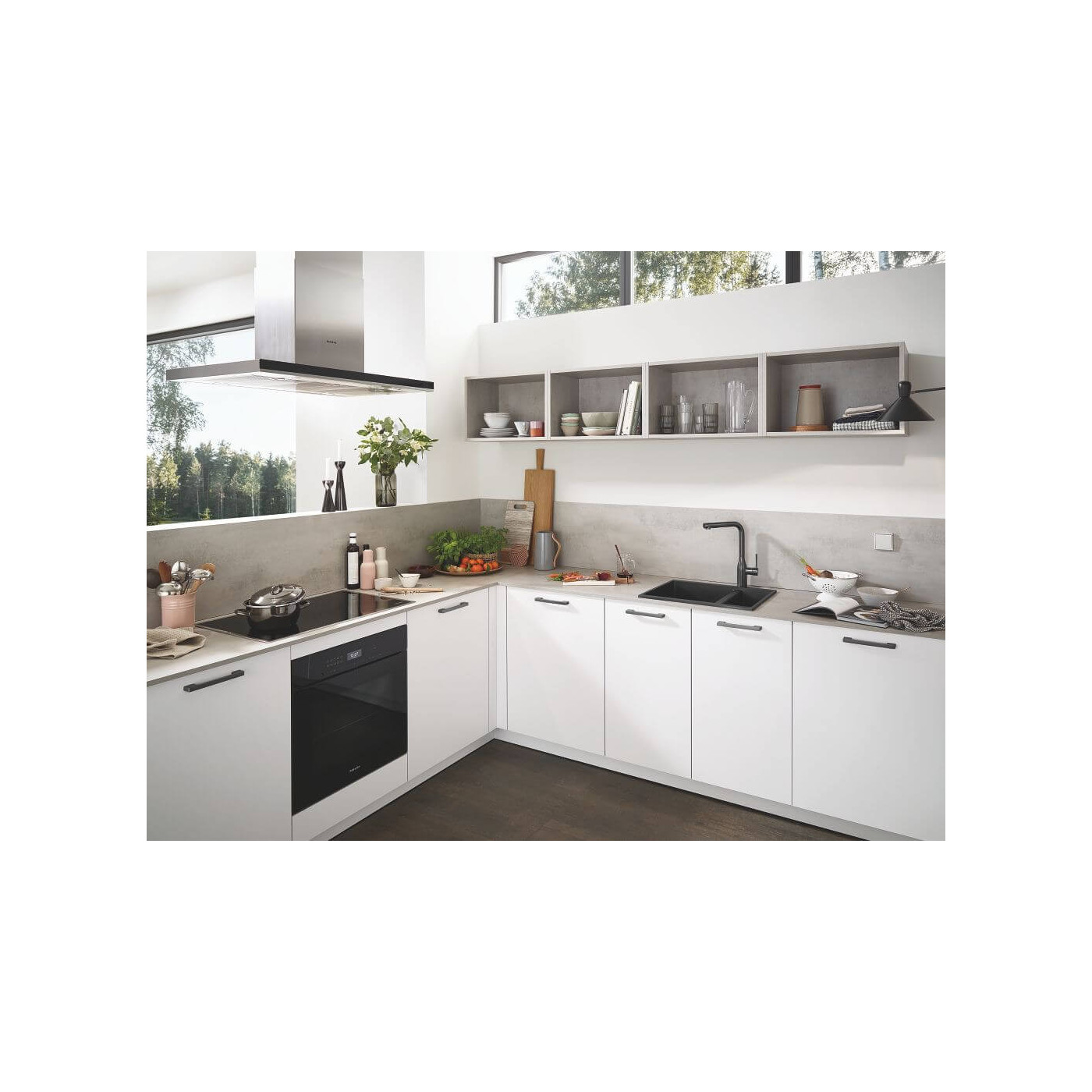 Zlewozmywak Kompozytowy K500 55x46 cm Szary Granit 31648AT0 Grohe