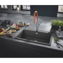 Zlewozmywak Kompozytowy K700 40x50 cm Czarny Granit 31650AP0 Grohe