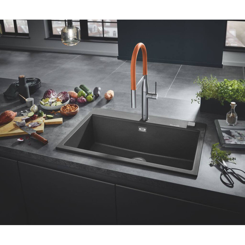 Zlewozmywak Kompozytowy K700 40x50 cm Czarny Granit 31650AP0 Grohe