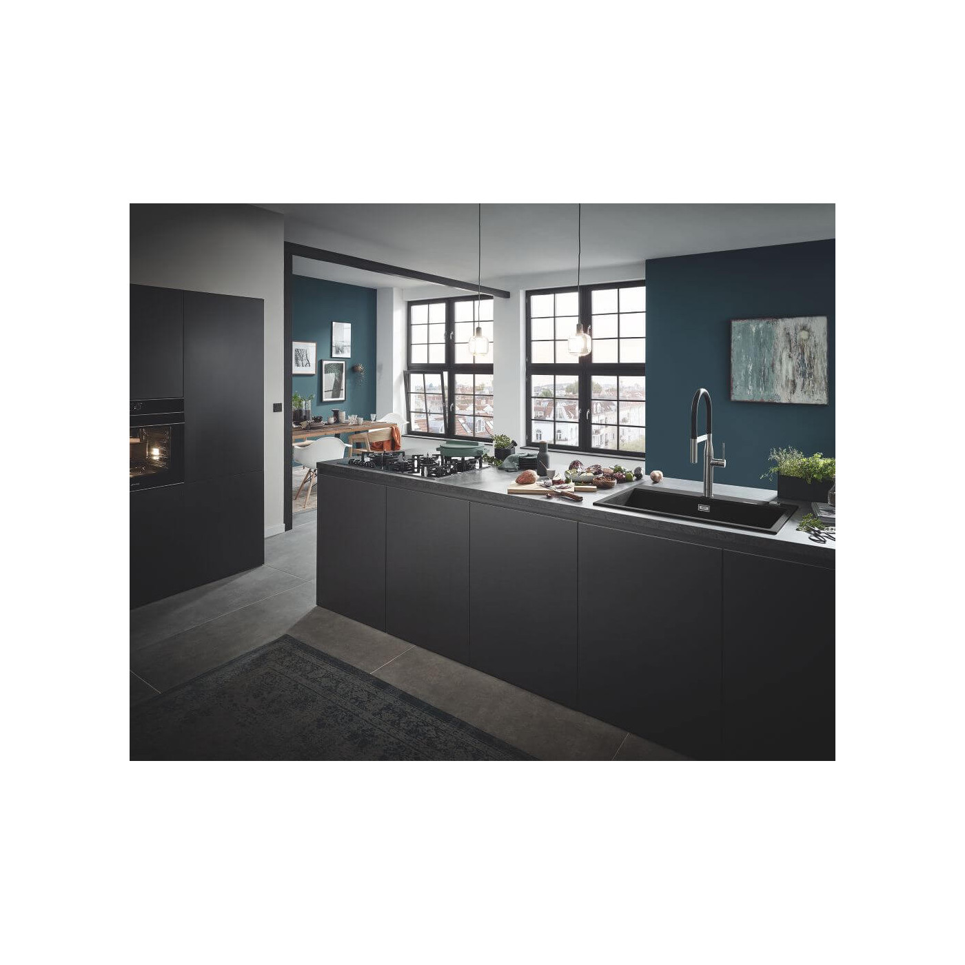 Zlewozmywak Kompozytowy K700 40x50 cm Czarny Granit 31650AP0 Grohe