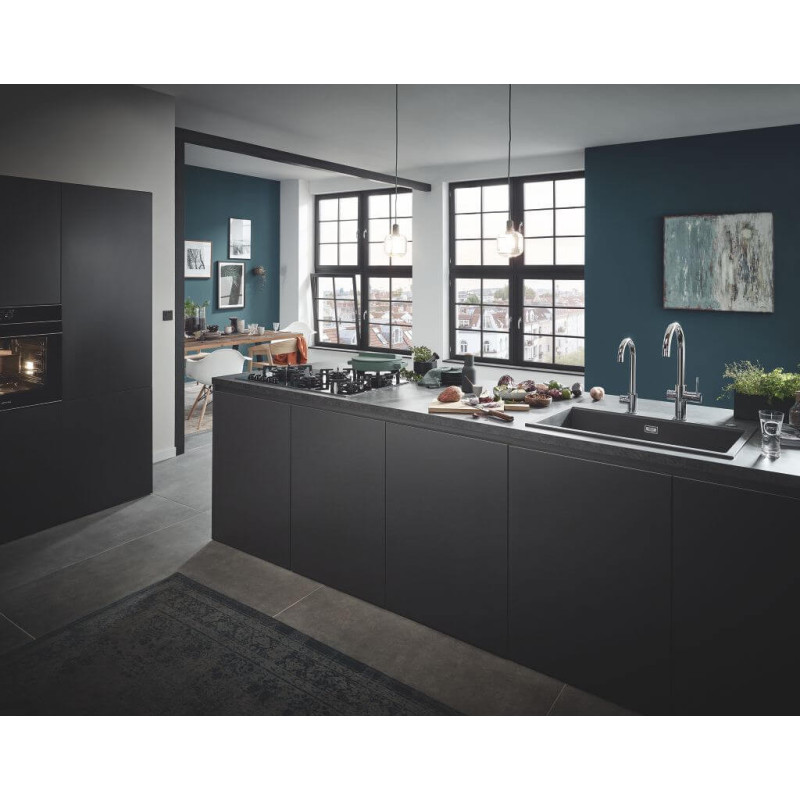 Zlewozmywak Kompozytowy K700 56x51 cm Czarny Granit 31651AP0 Grohe