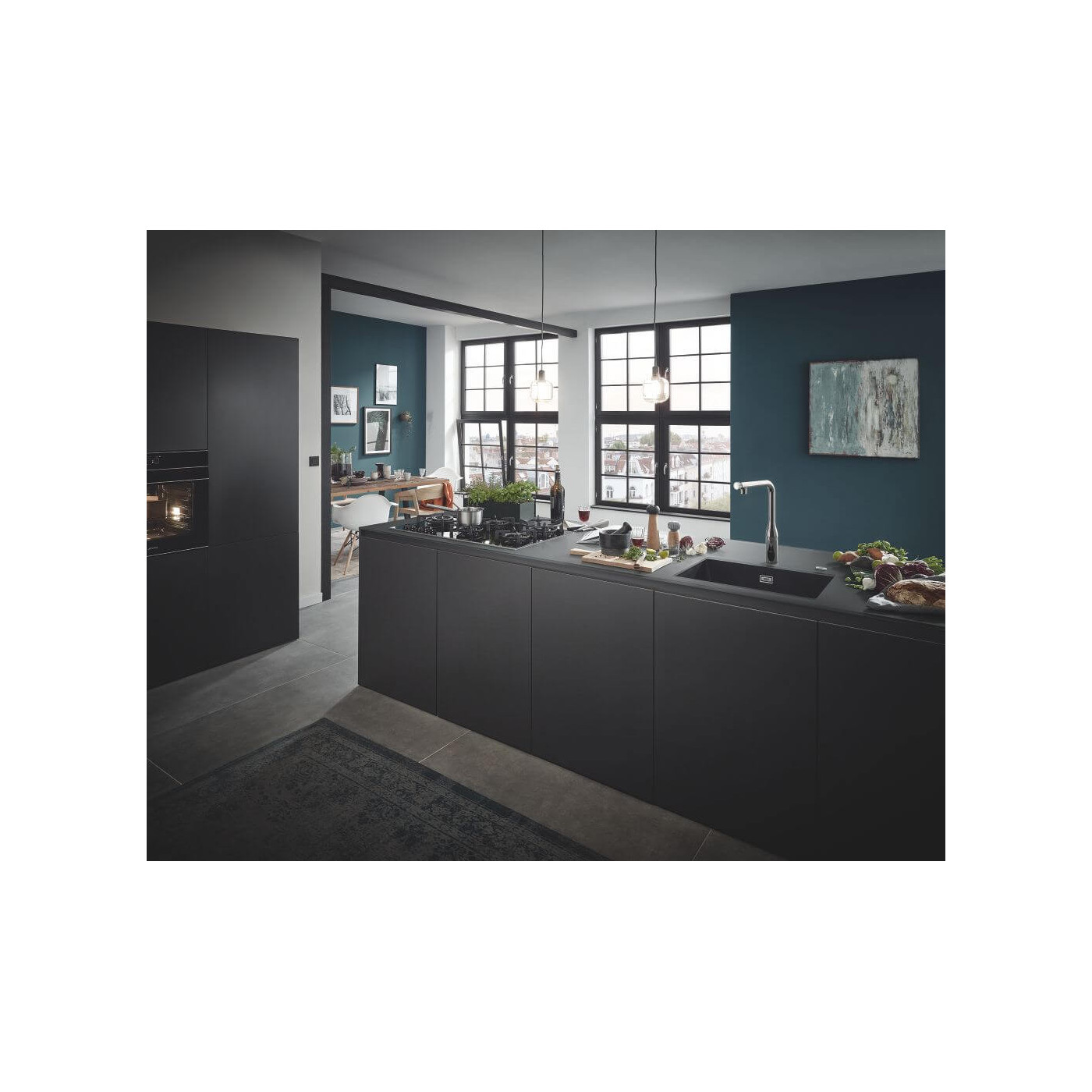Zlewozmywak Kompozytowy K700U 45x40 cm Szary Granit 31653AT0 Grohe