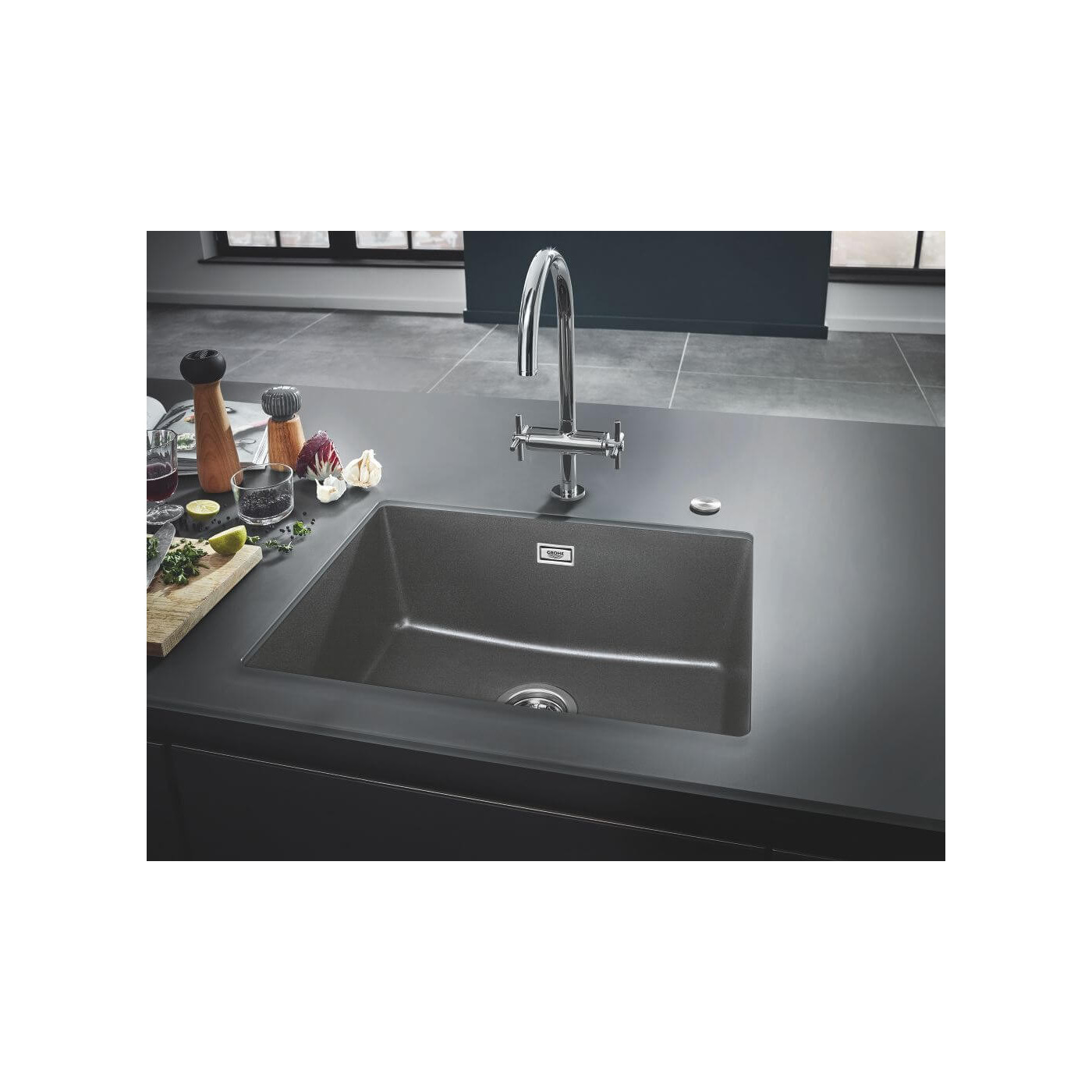 Zlewozmywak Kompozytowy K700U S53x45 cm zary Granit 31654AT0 Grohe