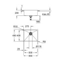 Zlewozmywak K700 54x44 cm Stal Szlachetna 31726SD0 Grohe